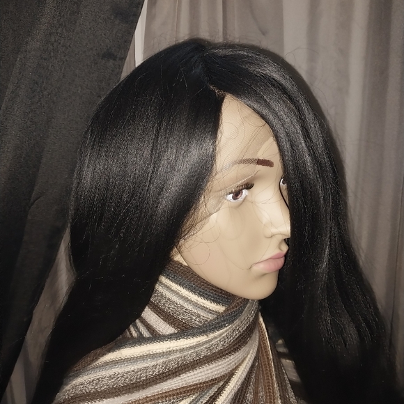 22" Long Straight Wig Color 1 - Picture 7 of 7